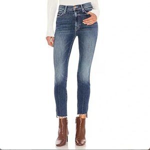 MOTHER | Stunner Zip Ankle Step Fray in Walking on Coals - Size 27